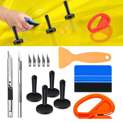 Vinyl Wrap Tools Window Tint Kit Car Wrapping Tools Film Squeegees Plastic Scraper Wrap Knife Magnetic Holders Foil Tool