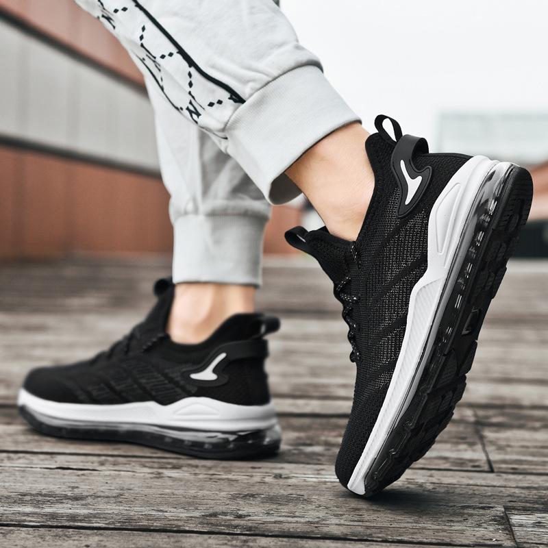 Large Size New Men Running Shoes Men'S Air Cushion Sneakers  Elastic Men Jogging Shoes Trainers Sport Shoes Men Size39-48