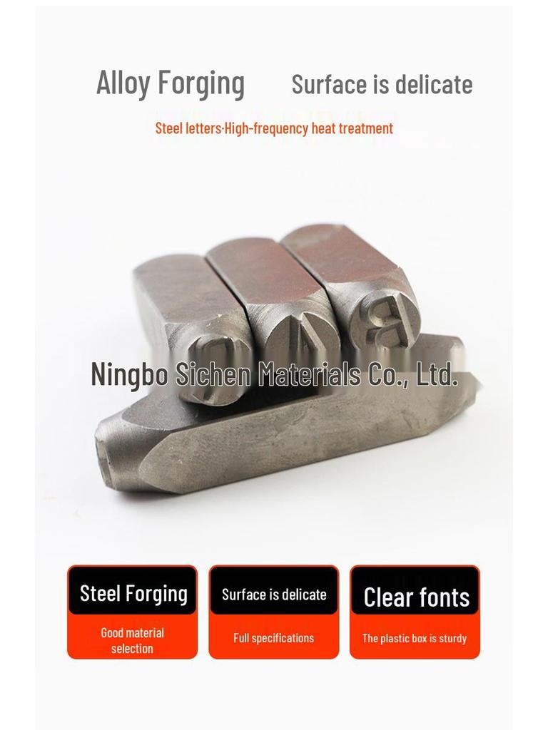 27-Piece Steel Letter and Number Punch Set for Leathercraft