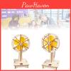 Educational Diy Wooden Electric Head-shaking Fan Kit For Kids Creative Invention Play