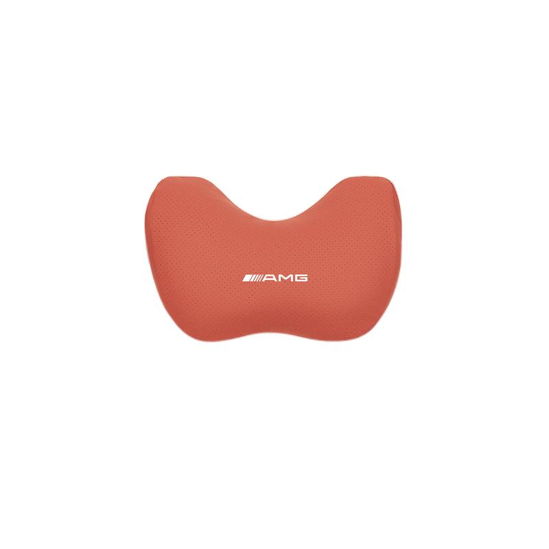 Car Suede Headrest Lumbar Waist Support Cushion Interior Accessories Car Hub Cap For Mercedes Benz AMG W214 W205 W204 W206 W213 DB1