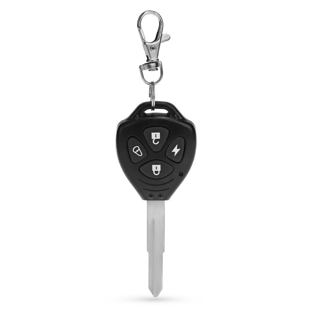 Motorcycle Anti-Theft Alarm with Key Integrated Remote Control and Full Function Start/Stop Features