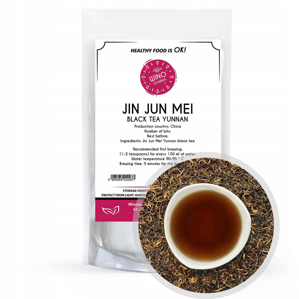 Herbata Czarna Yunnan Jin Jun Mei - 50g Złote Brwi