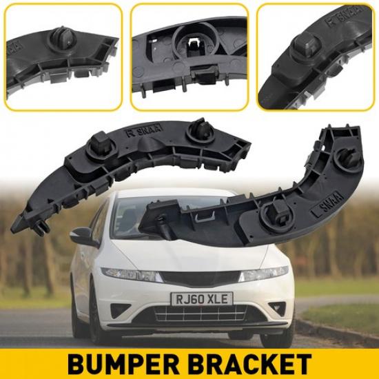 Front Bumper Retainer Bracket Support for 2006 2011 Honda Civic Sedan Pair Set I