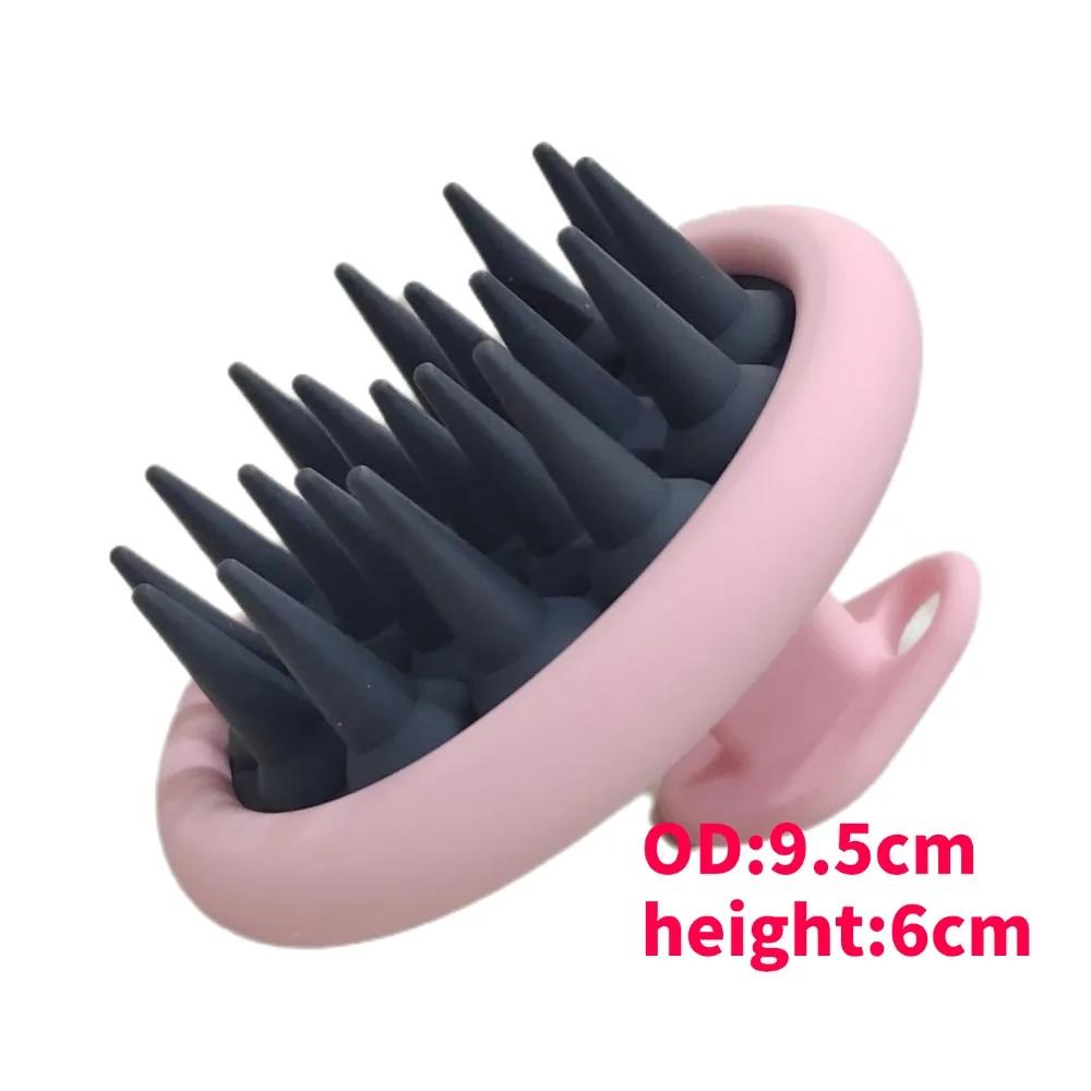 Silicone Shampoo Brush Hair Massager body scrubber Head Scalp Massage Comb Body Massage scrubber Bath Salon Hairdressing Tools