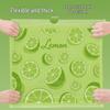 Thick Lime Drawstring Trash Bags for Kitchen & Bathroom Use - No-Tear, Durable, Handheld