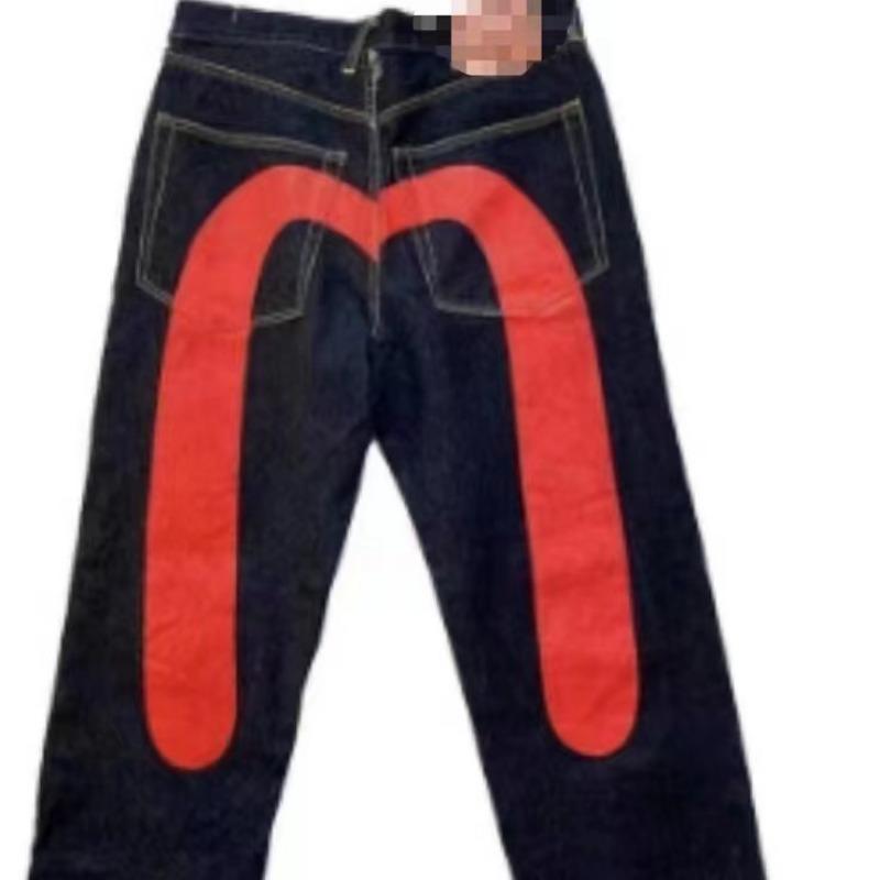 Hip Hop Amerikanisch Erstes Jahr Klassische Nische Druck Herren- und Damen Locker Trend Hose Coole Jeans