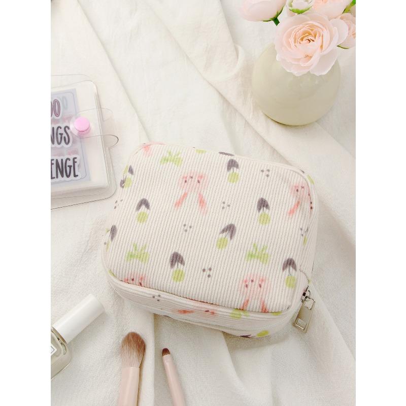 Mulheres Mini Maquiagem Moeda Dinheiro Carteira Bolsas Organizador Kawaii Viagem Pequeno Cosmético Batom Fone De Ouvido Bolsa De Armazenamento Bolsa