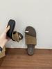 Set Of Toe Slippers Outer Wear Summer New Korean Version Linen Vacation Style Retro Cool Slippers Flat Bottom Seaside Beach