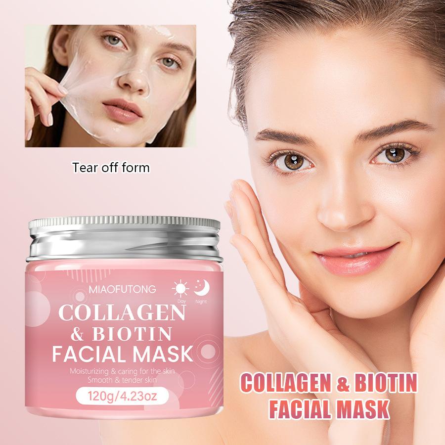 Collagen and Biotin Peel-Off Mask: Cleansing, Oil-Controlling, and Skin-Smoothing