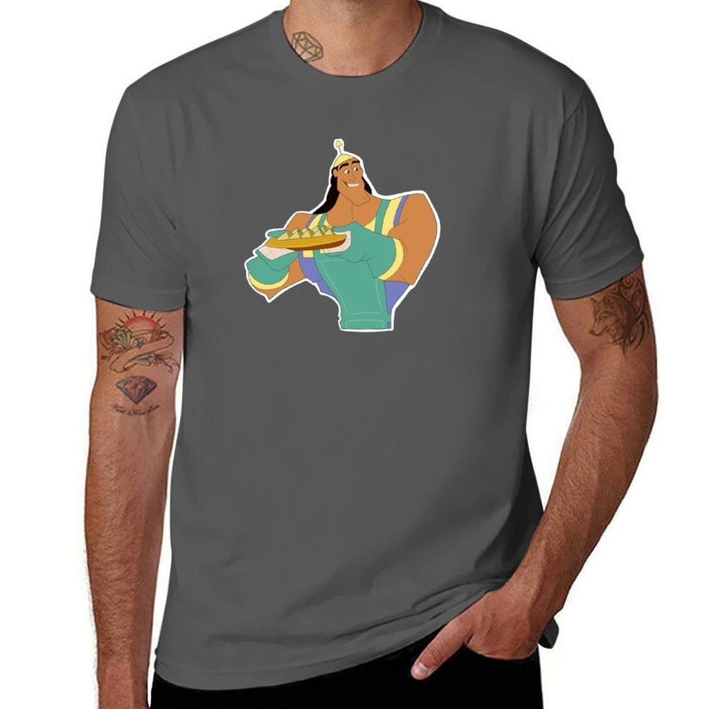 Kronk Emperors New Groove Spinach Puffs TShirt Big Size Short Sleeve Tee for Unisex