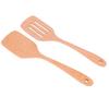 2Pcs Wooden Spatula Set Environmentally NoStick High Temperature Resistant Flat Spatula for Home
