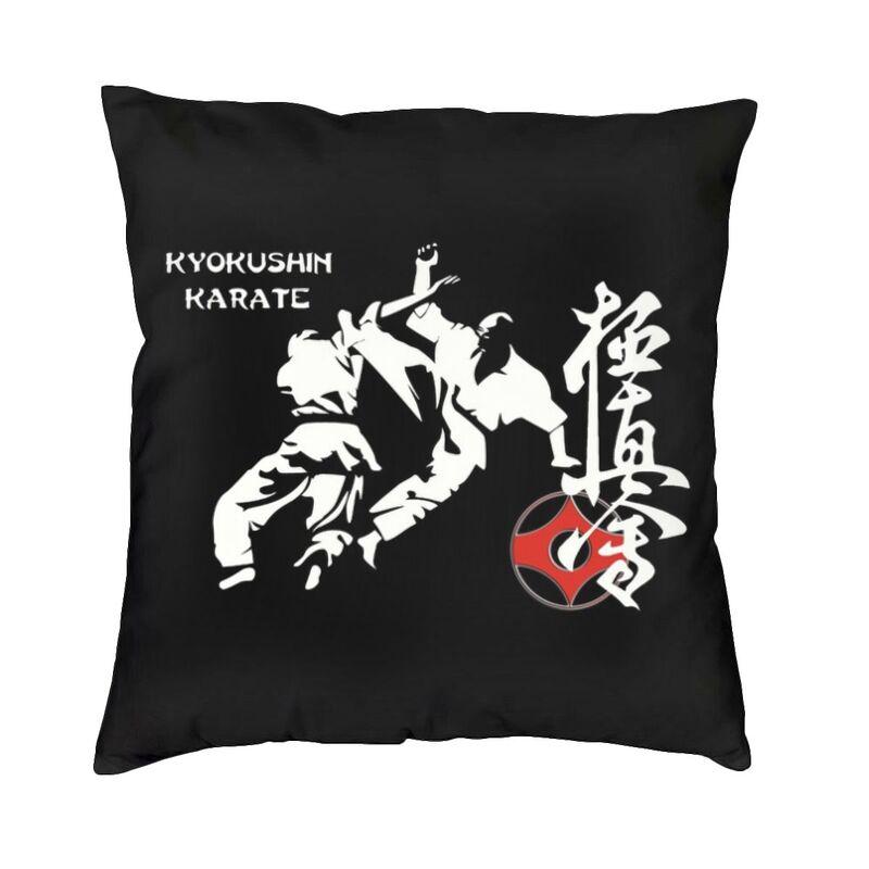 Fashion Kyokushin Karate Kanji And Symbol Throw Pillow Case Home Decor Custom Square Cushion Cover 45x45 Pillowcover Living Room