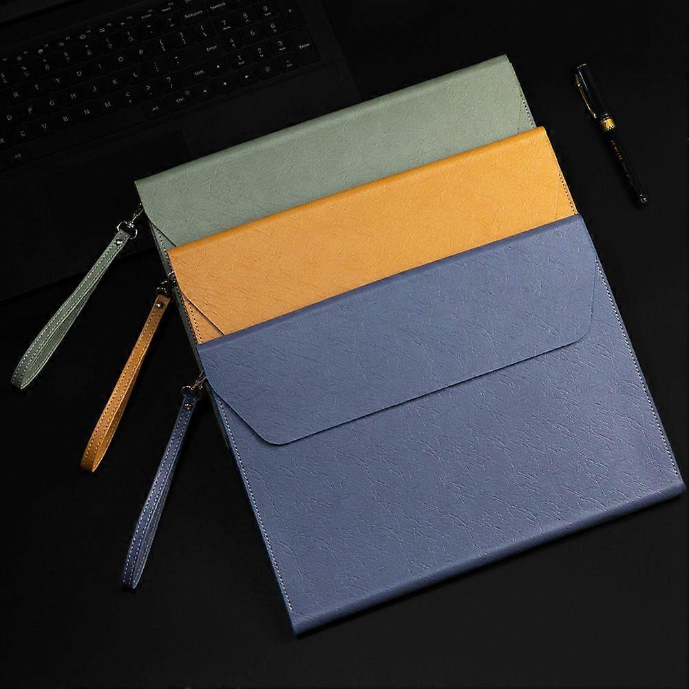 Multi-pocket A4 leather conference folder organiser Professional for business, meeting & study. Business Meeting Essential