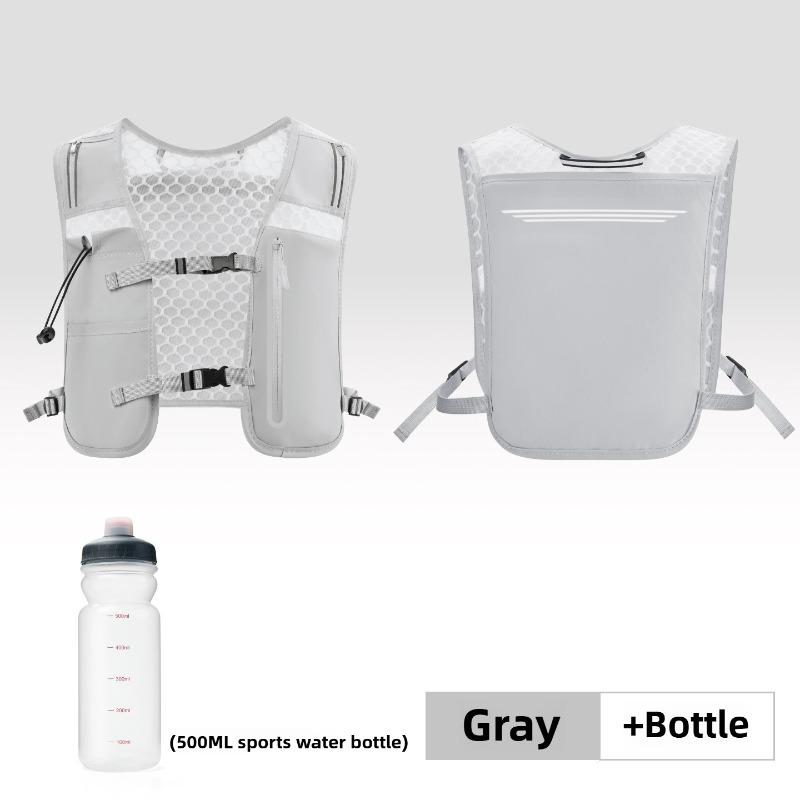 Ultralight Breathable Hydration Vest  Reflective Safety Running Vest for Men Women Adjustable Cycling Hiking Marathon Backpack