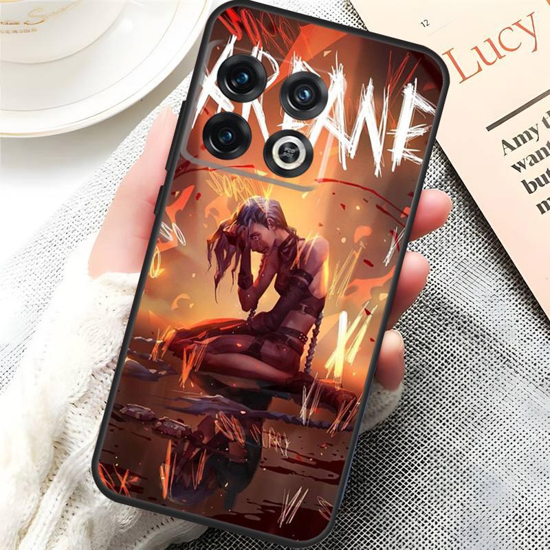 Anime Arcane Jinx Vi Case For OnePlus 10 9 Pro 8T 9RT 10R 10T OnePlus Nord 2T CE 2 Lite N10 N20 N100 N200 Cover