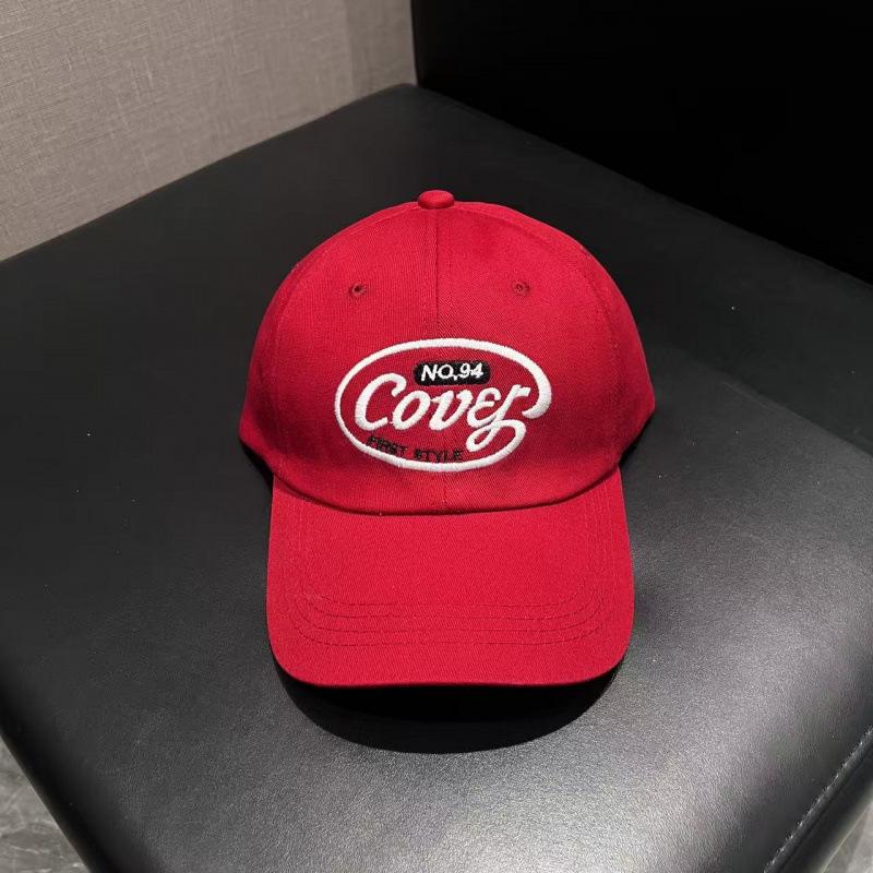 Fashion Hat Baseball Cap Letter ins Embroidery Washed Cotton Baseball Cap Female Retro Old Versatile Face Small Peaked Cap Male