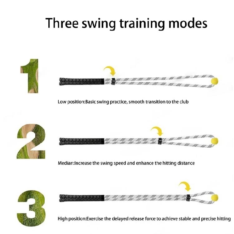 Adjustable Golf Practice Swing Trainer Golf Swing Practice Rope Golf Assistance Exercises Rope Fitness Equipment