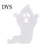 Cute Halloween Room Decor Ghost Wooden Table Sign, Spooky White Standing Modern Farmhouse Accents Block Sign for Holiday Tiered Tray Centerpiece,