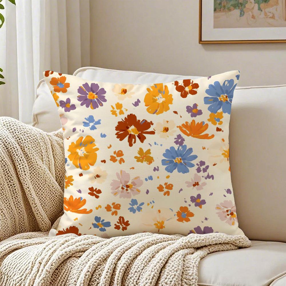 Elegant And Beautiful Flowers Cushion Cover Pillowcase Antidustmite living Room Sofa Decor Cushion Room