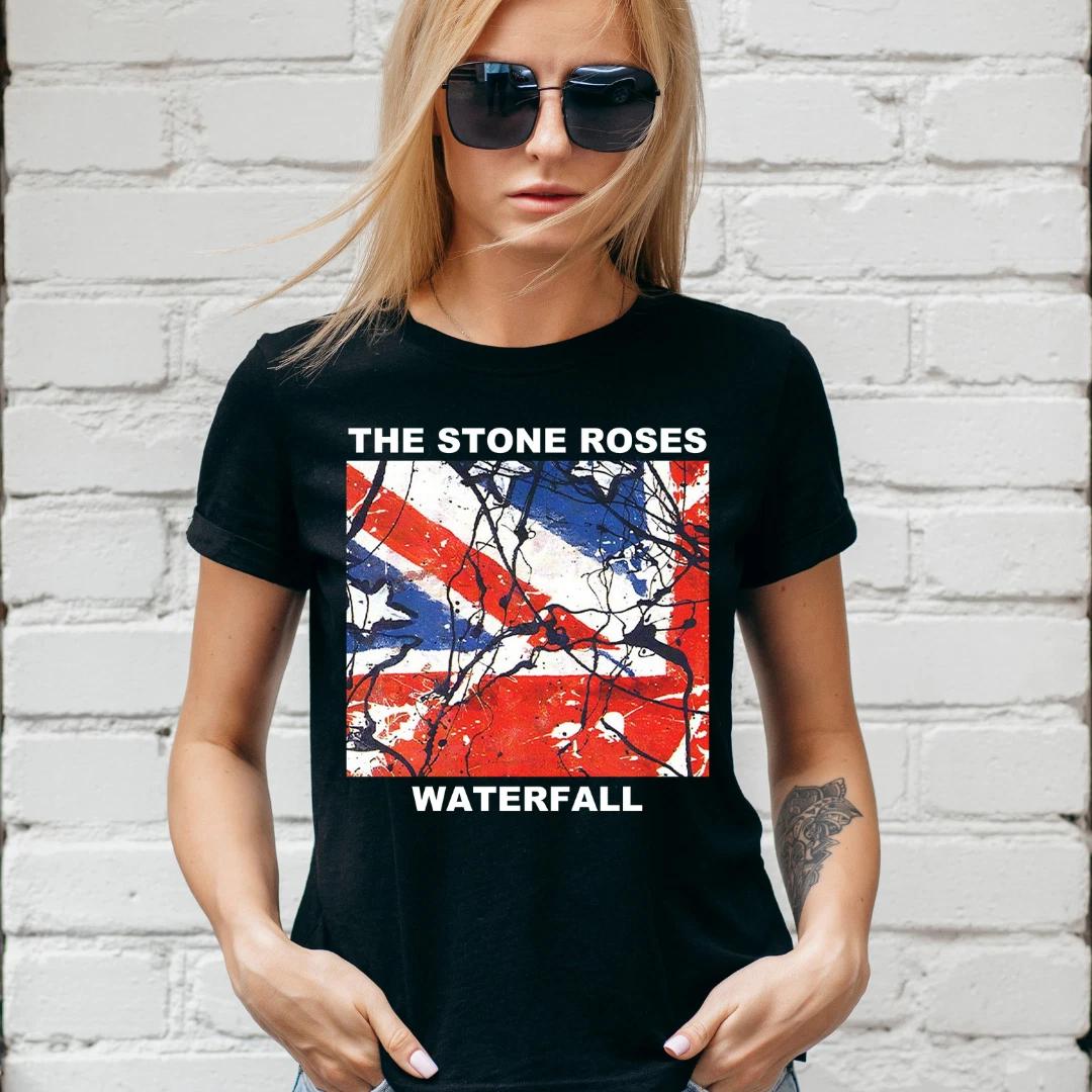 Stone Roses T-Shirt, WATERFALL, Indie, TOUR, IAN BROWN, Unisex or Ladies Fit 3XL