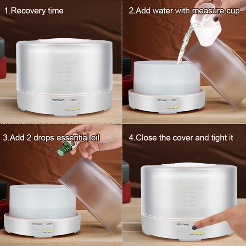 Large Capacity Ultrasonic Aromatherapy Humidifier with Remote Control