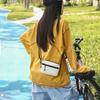 Lightweight solid color messenger bag sports cycling small square bag outdoor commuting shoulder bag daily portable card bag mobile phone bag