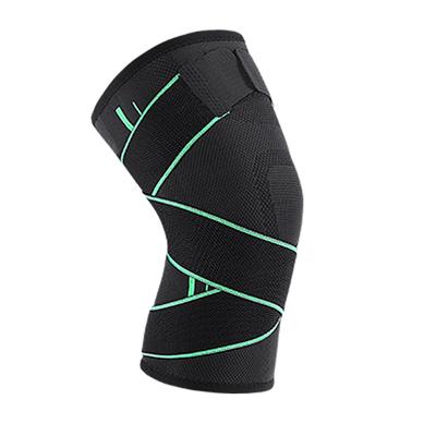 Fitness Basketball Laufen und Radfahren Funktionelle Gestrickte Hochelastische Knieschützer zum Schutz der Sehnen