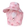 Ladies tea picking hat summer thin mesh breathable mask sun protection sunshade bucket hat hat for farm work