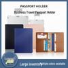 PU Leather Passport Holder & Travel Wallet Set - Multi-Function Passport Bag & Card Holder