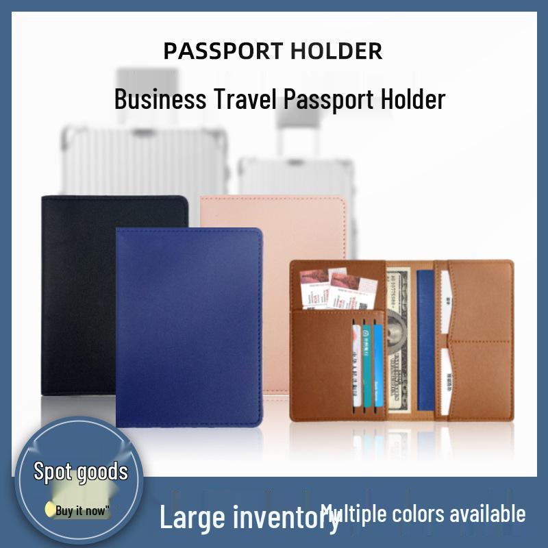 PU Leather Passport Holder & Travel Wallet Set - Multi-Function Passport Bag & Card Holder