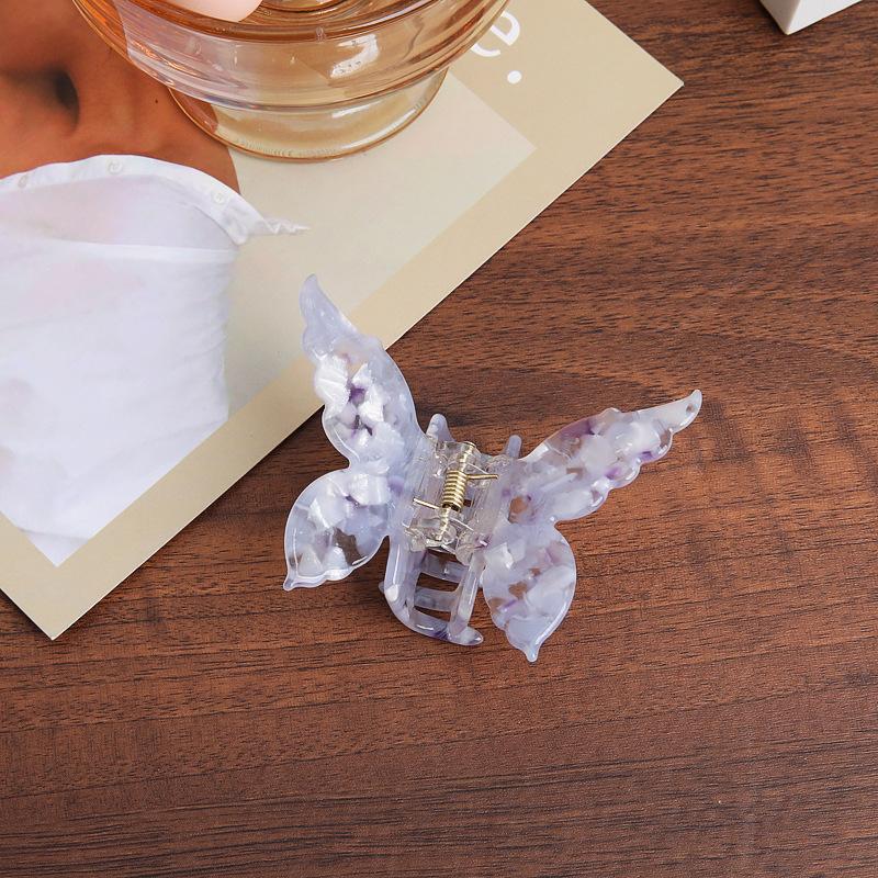 Wysokiej Jakości Damskie Acetatowe Kolorowe Motylkowe Klamry Eleganckie Ozdobne Wsuwki Długo Trzymająca Opaska Akcesoria do Włosów