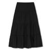 Moa Soft Flare Long Skirt (Black)