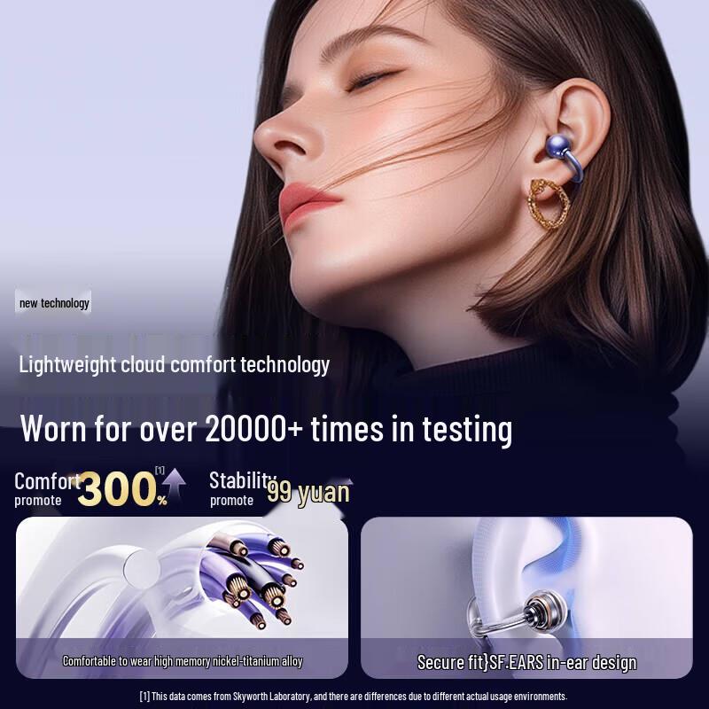 Skyworth D3 Pro Open-Ear Clip Bluetooth Sports Earphones