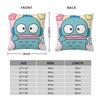 Hangyodon LOVE Cartoon Pillowcase Soft Polyester Cushion Cover Decorations Cute Kawaii Pillow Case Cover Home Square 18"