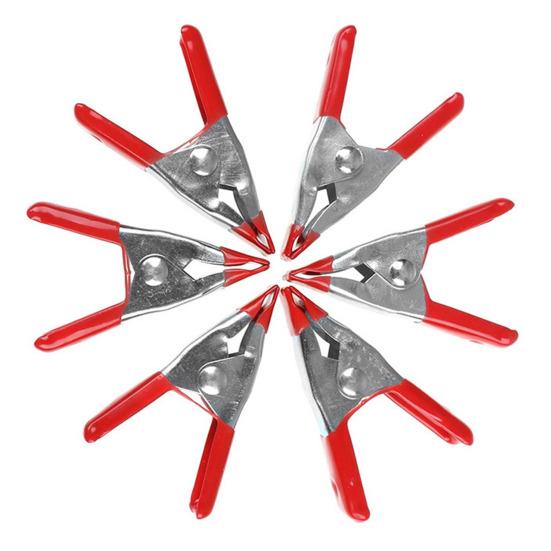 1/8 Pcs Outdoor A-shaped Clip Heavy Duty Jaw Opening Thick Rust-Proof Comfortable Handle Anti-slip No Deformation Strong Spring Clamp Woodworking