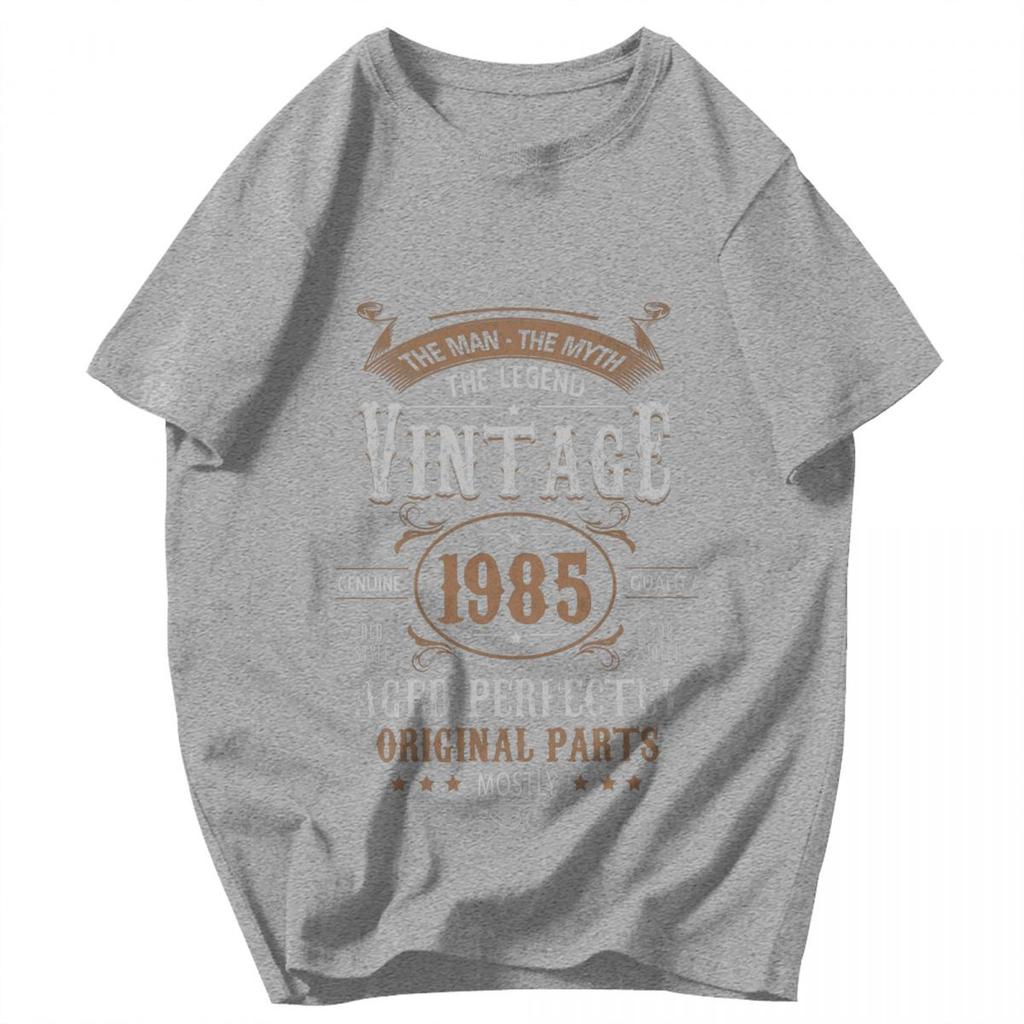 Men T Shirt 1985 40th Birthday Vintage Summer Y2K Graphic Tees Unisex Clothing T Shirts