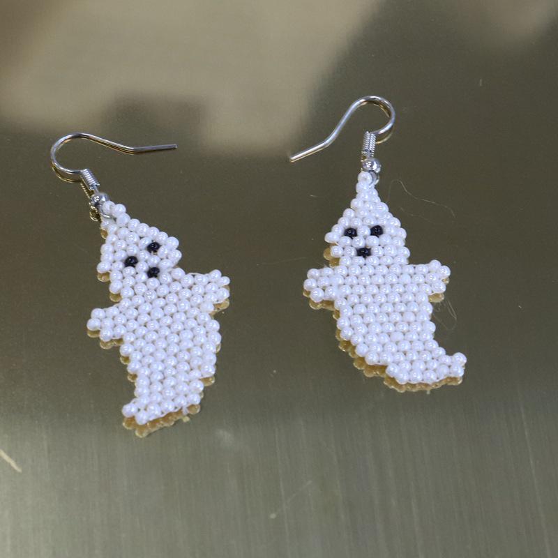 

European & American Retro Bohemian Halloween Tassel Earrings - Handmade Woven Women s Jewelry