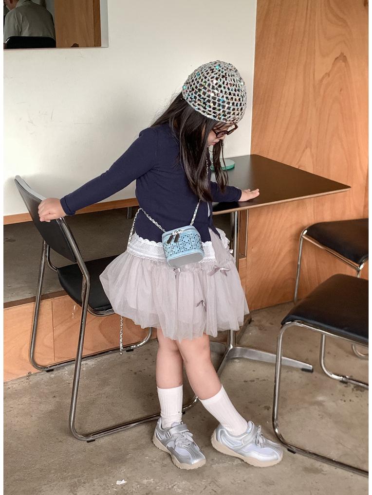 Mini-Umhängetasche im Denim-Stil für Kinder & Frauen – Trendige Schultertasche mit Strass-Akzenten