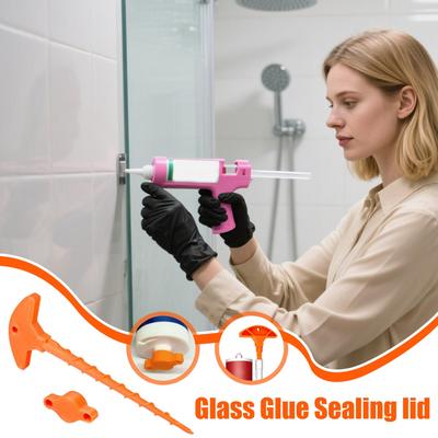 Caulking Tube Sealing Plugs Caulk Nozzle Tip Sealant Applicator Unclogger for Spray Adhesive Glass Glue Insulation House