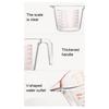 Yousheng Glass Measuring Cup Triple Measurement Scale Cup Heat Resistant Microwave Safe Kitchen Tools with V-Shaped Spout And Ergonomic Handle