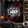 Wall Hanging Tapestry Linkin Park Print Cloth for Living Room Bedroom Home Decor