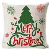 Federa Cuscino di Natale Fiocco di Neve Alce Albero di Natale Stampa Federa Cuscino Stile Nordico