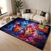 Music Guitar Theme Soft Crystal Velvet Rug Custom Name & Text Print Non Slip Floor Rug for Bedroom Living Room