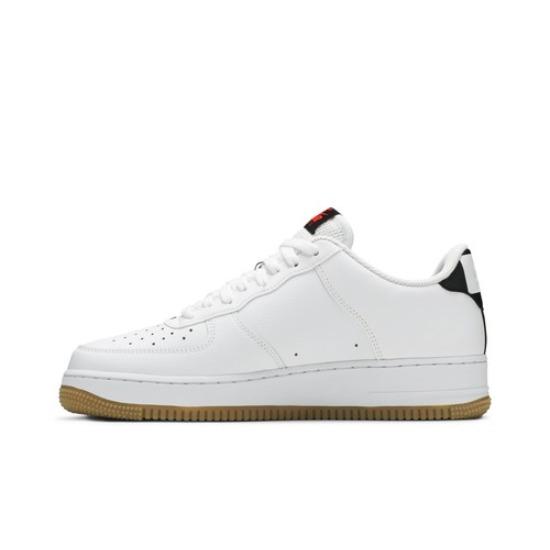 Nike NBA X Air Force 1 07 LV8 White Bright Crimson CT2298-101