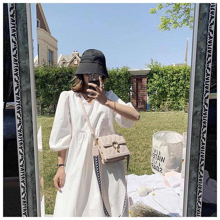 2020 neue rhomboide Handtaschen Mode Persönlichkeit Schloss Trend One-Shoulder-Diagonal-Tasche