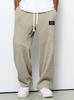 European and American men's spring and autumn tide brand drape straight sweatpants wide-leg sports casual trousers