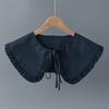 Sweet Lapel Shawl Doll Collar Shoulder Wrap Student Adjustable Ribbon Sweater Hoodie Fake Collar Ruffle Detachable Collar
