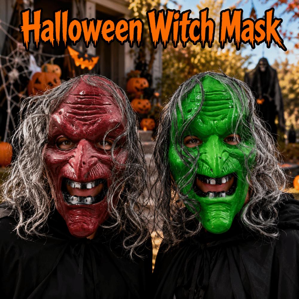 Creativity Scary Witch Mask Spooky Terrifying Cosplay Mask Full Face Mask  Carnival Party