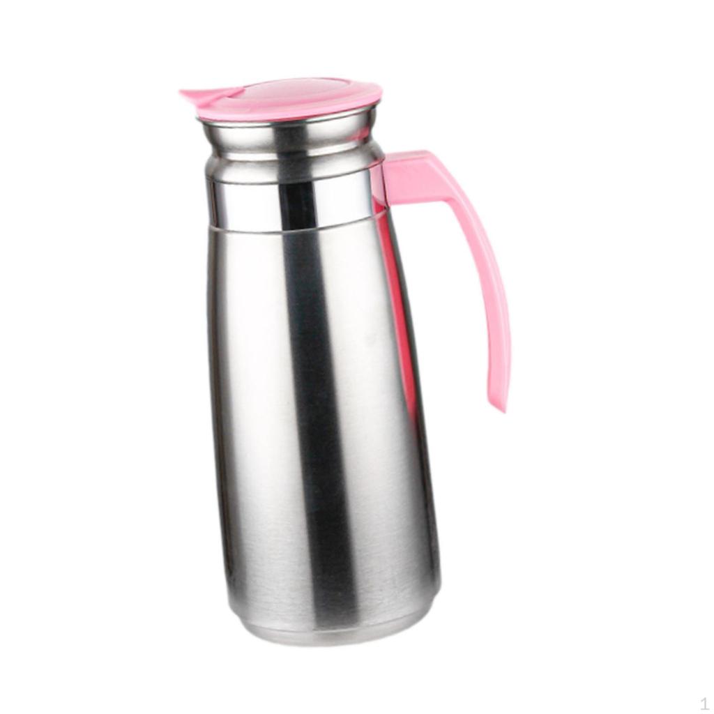 1.3L Stainless Steel Water Jug with Handle for Home Use